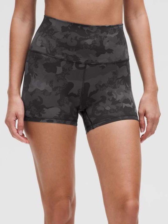 lululemon athletica Pants - Lululemon Align Short 4" Hidden Heritage Lace Black Multi New Without Tags 12